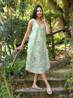Ann Dress : Potpourri Celadon Voile