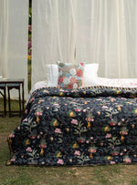 Printed Quilt Reversible : Ubud Black Voile