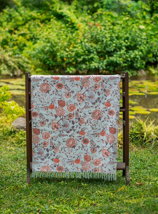 Printed Rug Reversible : Malabar Celeste Handloom