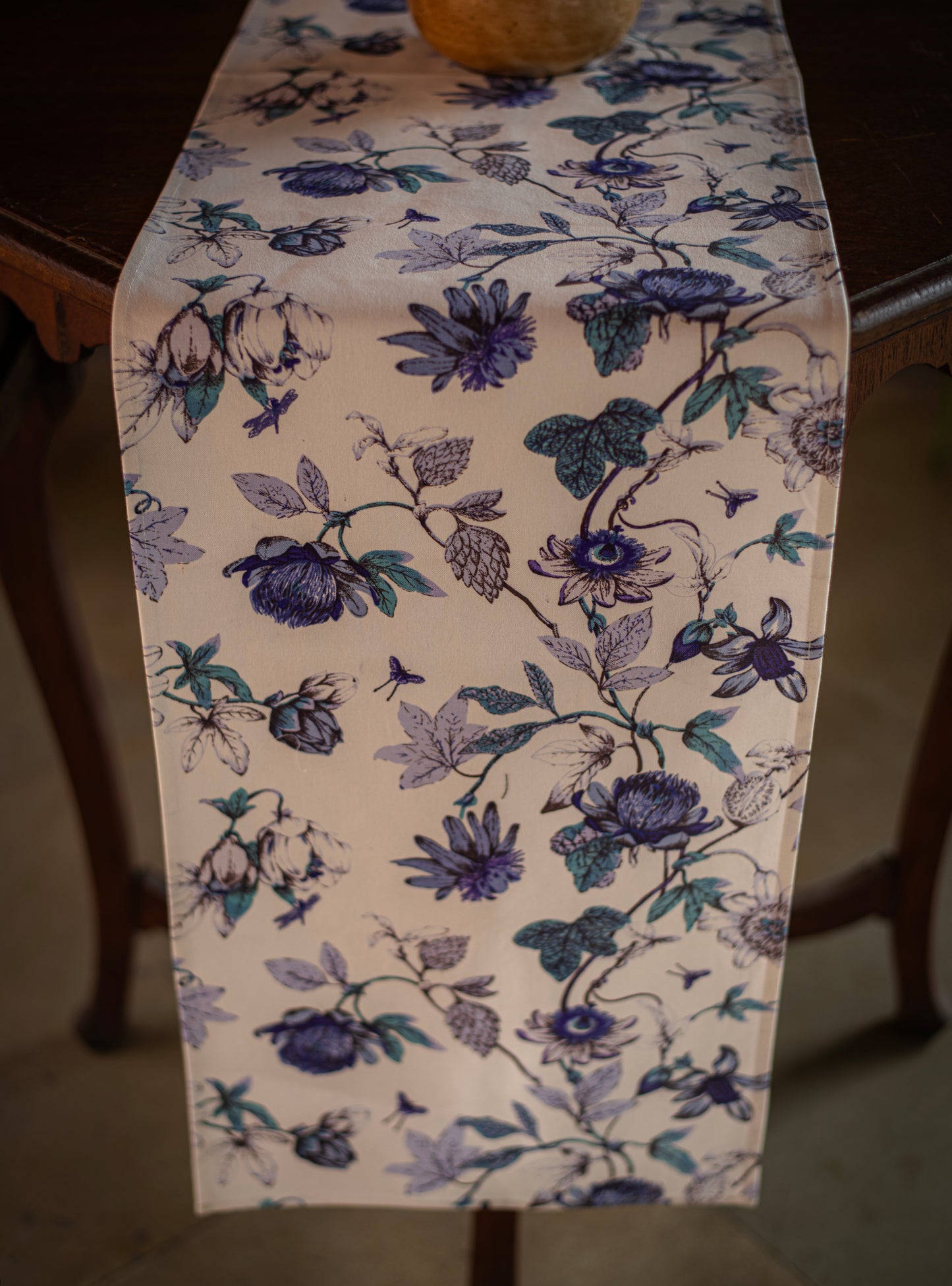 Printed Runner : Serafina  Blue & White | Canvas
