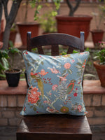 Printed Cushion Cover Reversible : Bird Manosque : Sheeting Canvas