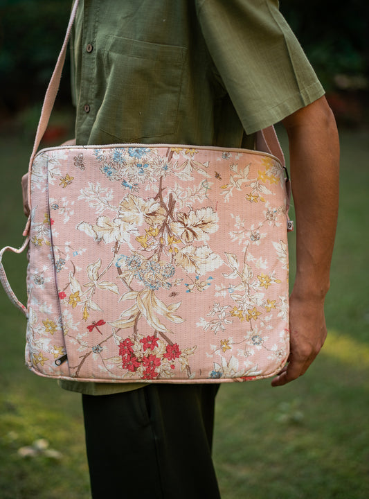Quilted Laptop Bag  : Sardinia Grapefruit