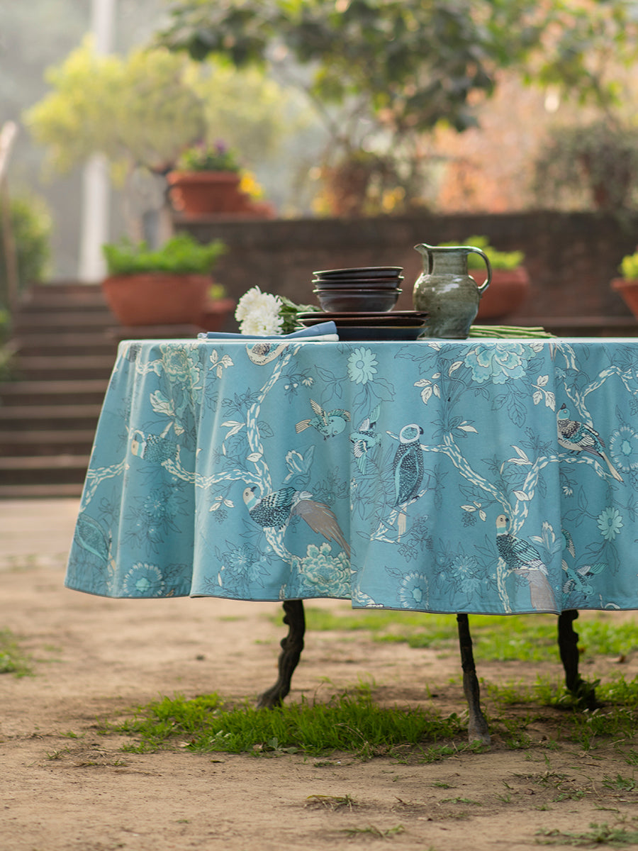 Printed Table Cloth : Bird Sky Sheeting
