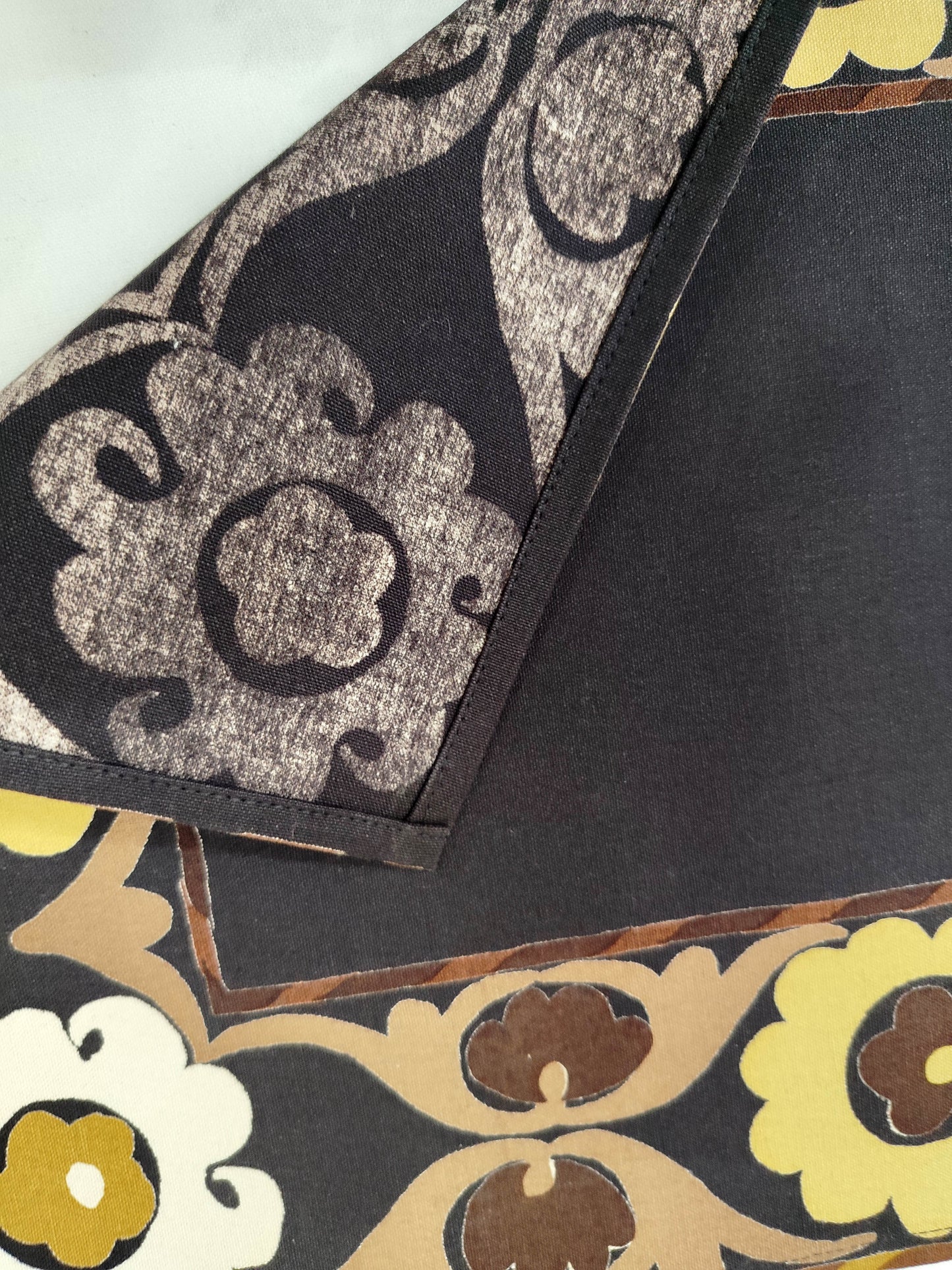 Printed Mat Set of 2 : Samarkand Beige Canvas