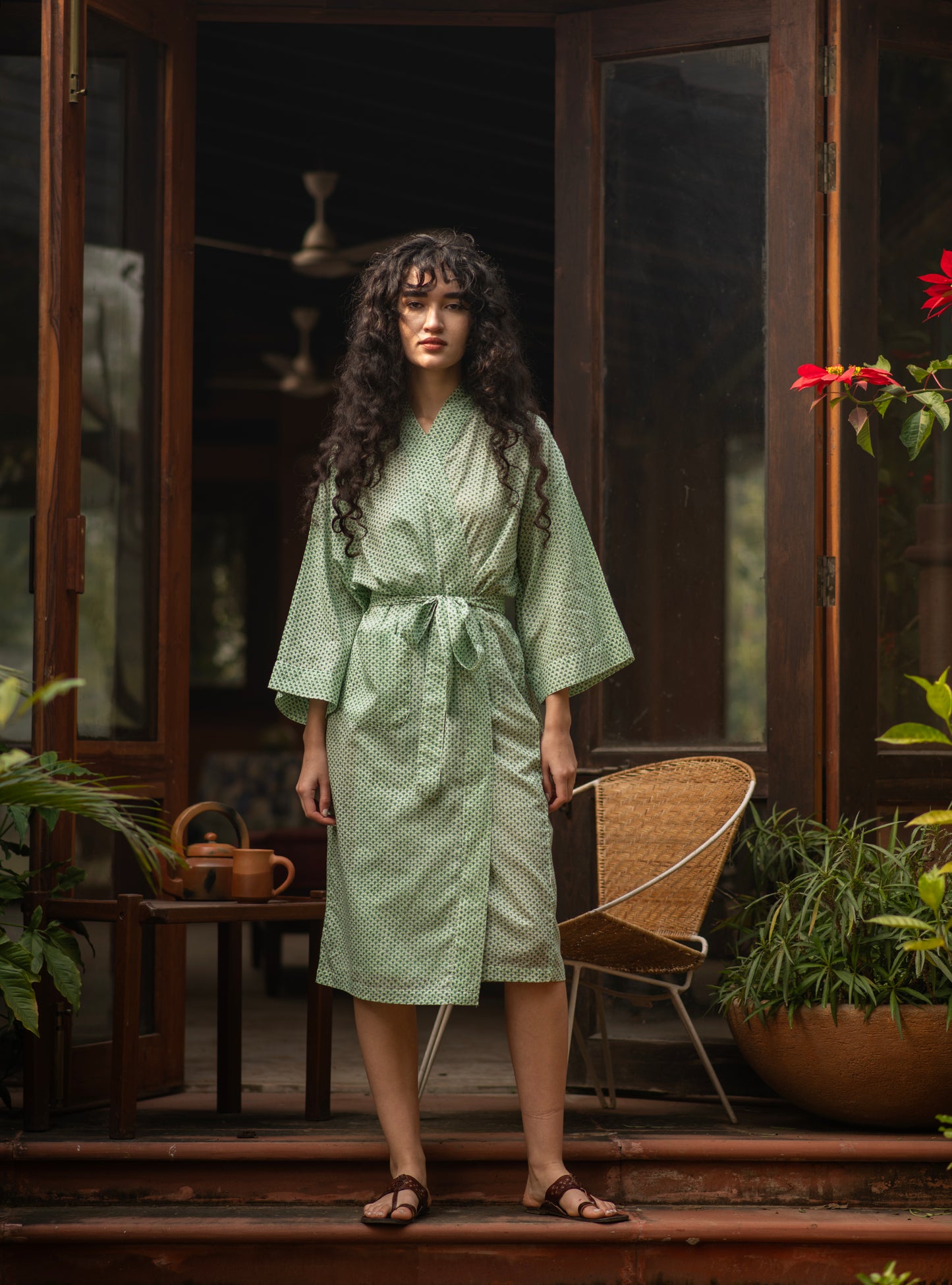 Robe : Scales Green Voile