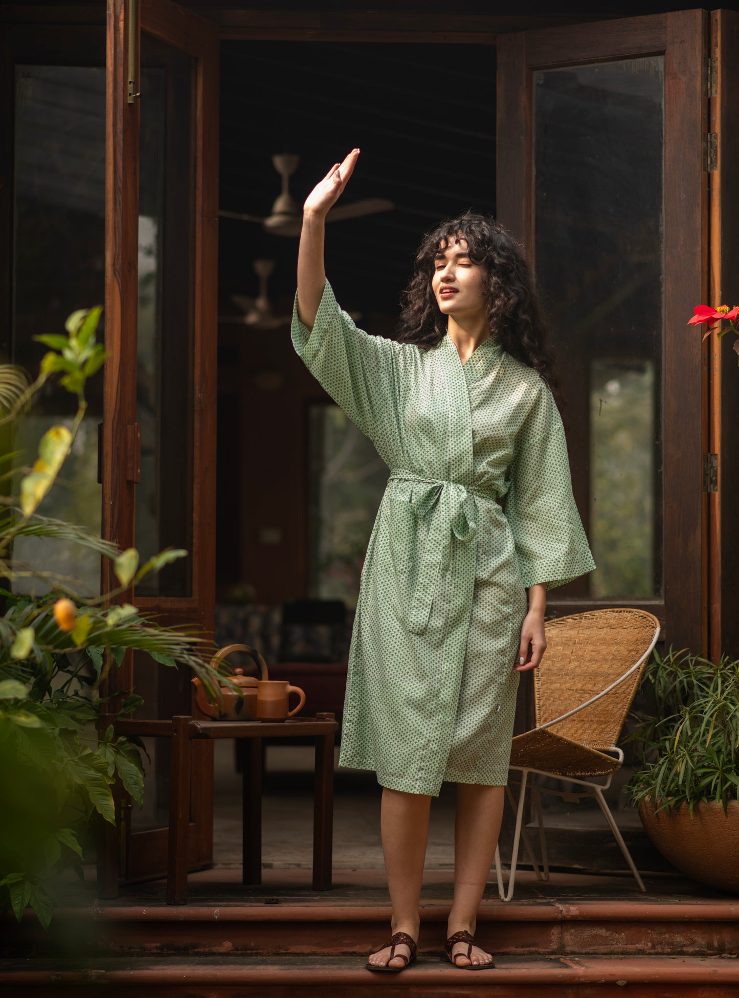 Robe : Scales Green Voile