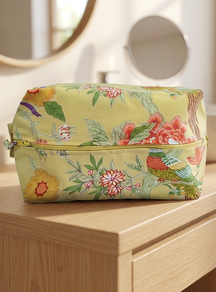 Shaving Bag : Bird Yellow : Canvas