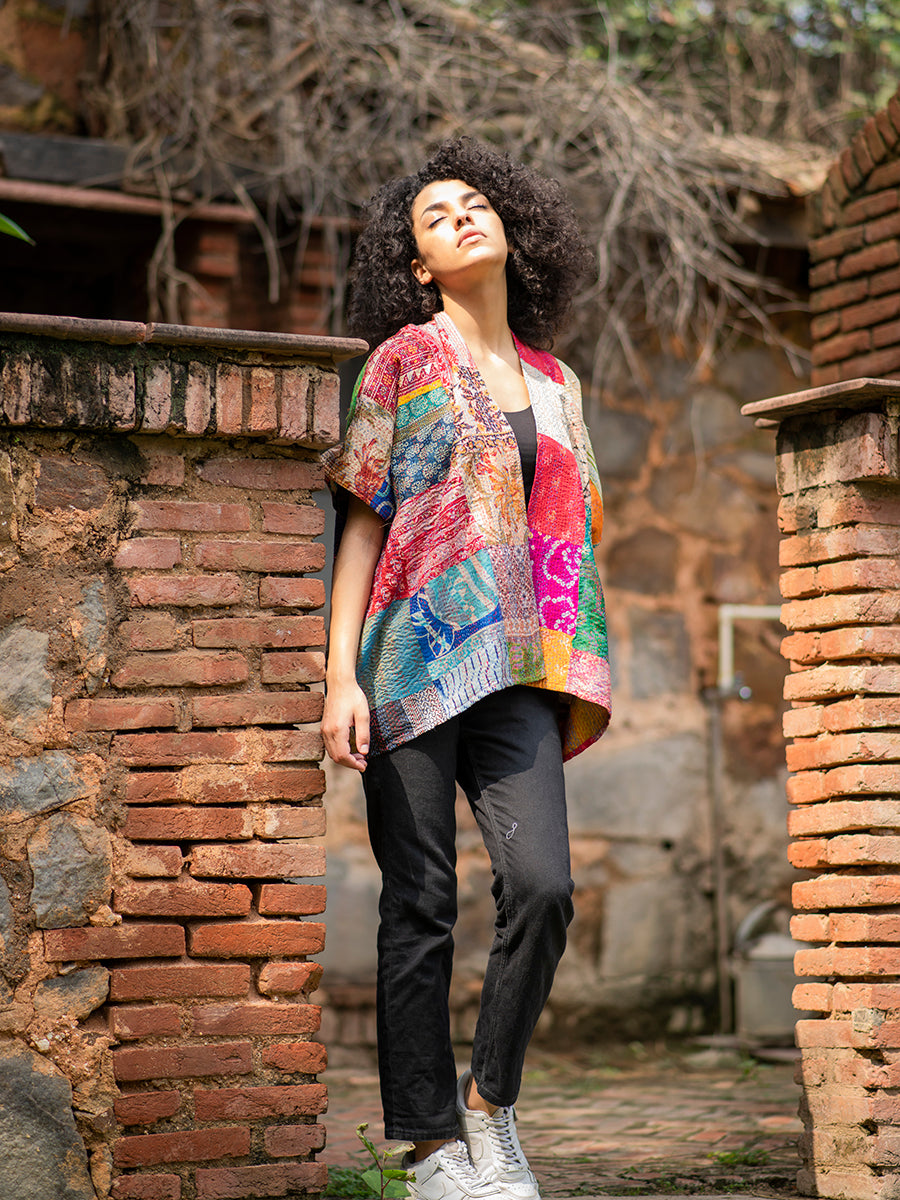 Vintage Handstitched Shimmery Shrug : Assorted