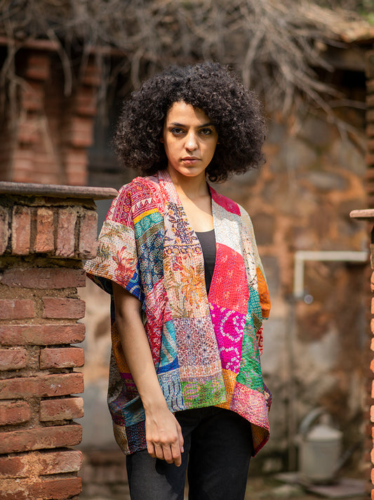 Vintage Handstitched Shimmery Shrug : Assorted