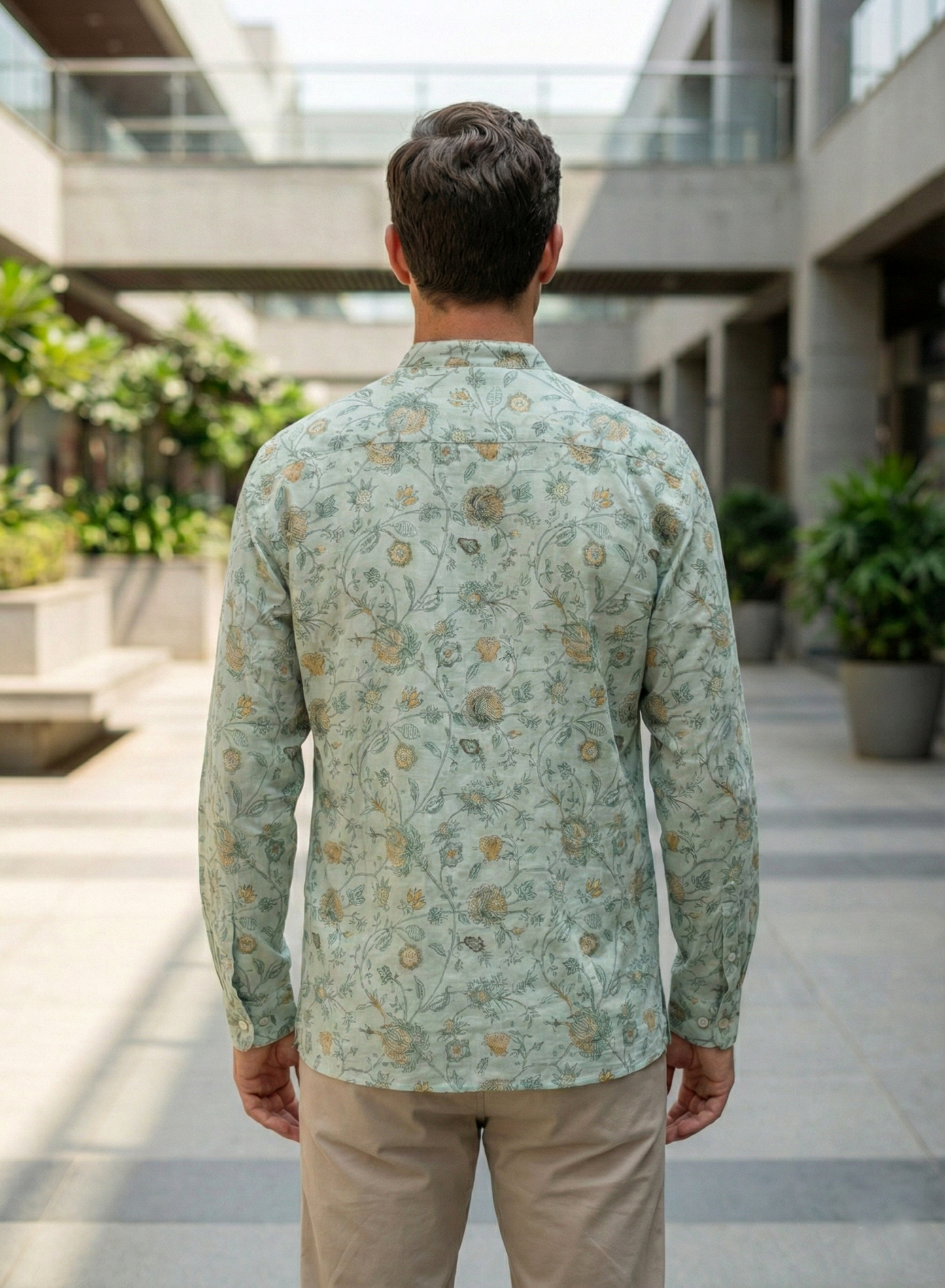 Hanoi Shirt Full Sleeves  : Swati Blue