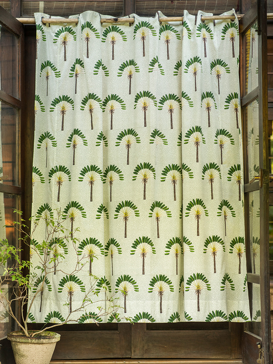 Printed Shower Curtain : Banana Country Sheeting