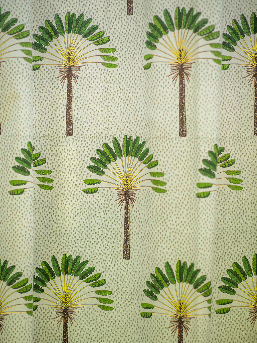 Printed Shower Curtain : Banana Country Sheeting