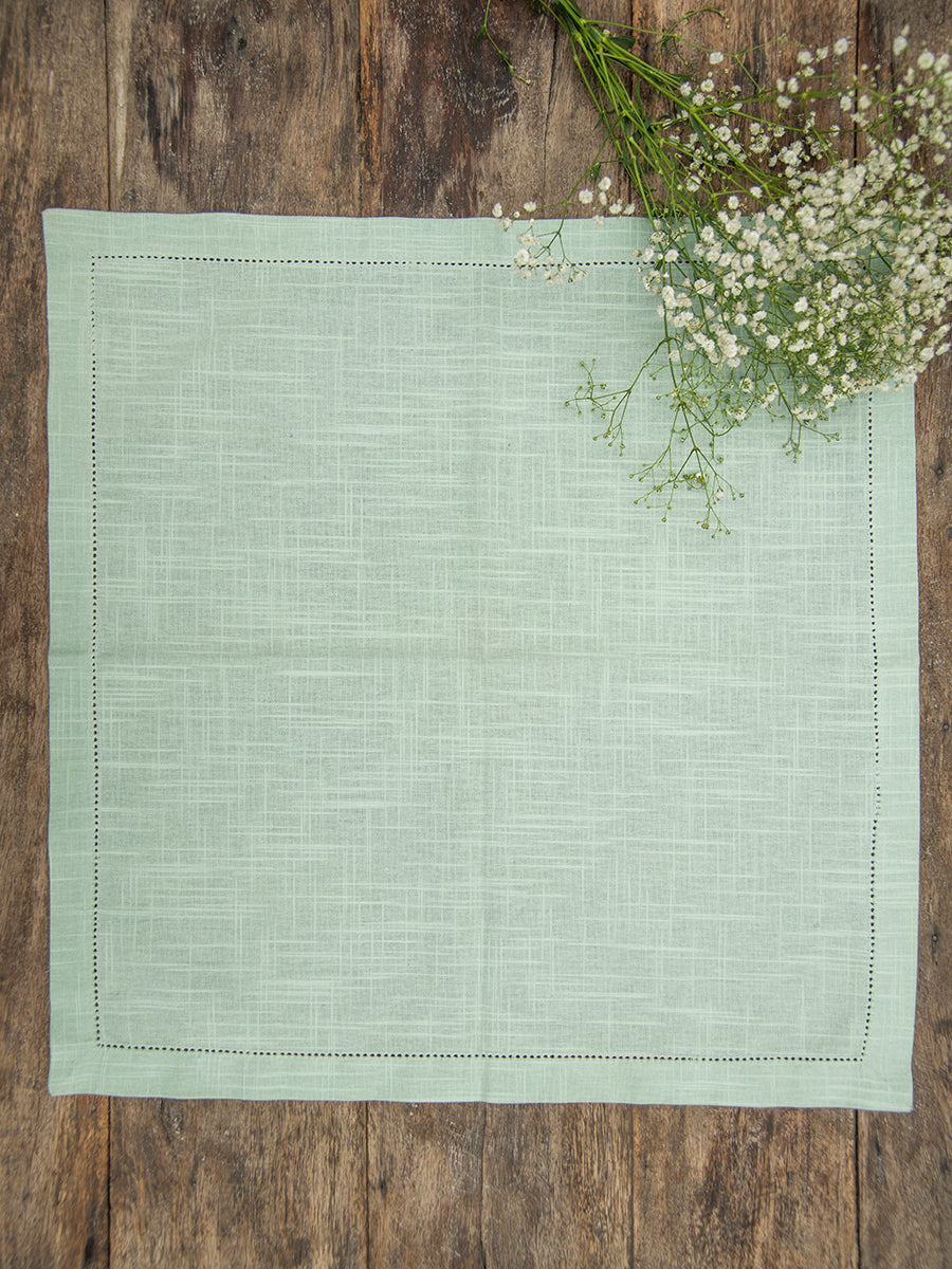 Solid Napkin Set of 2 - Beading :Celadon Sheeting