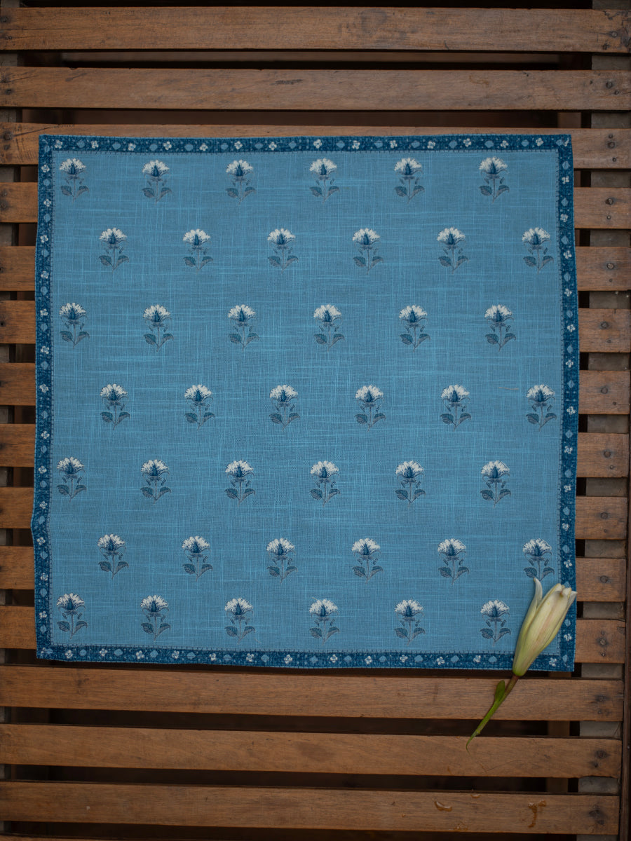 Printed Napkin Set of 2 : Sophia	Blue Textured