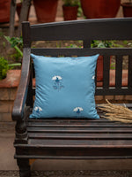 Printed Cushion Cover Reversible :  Sophia  Blue Canvas
