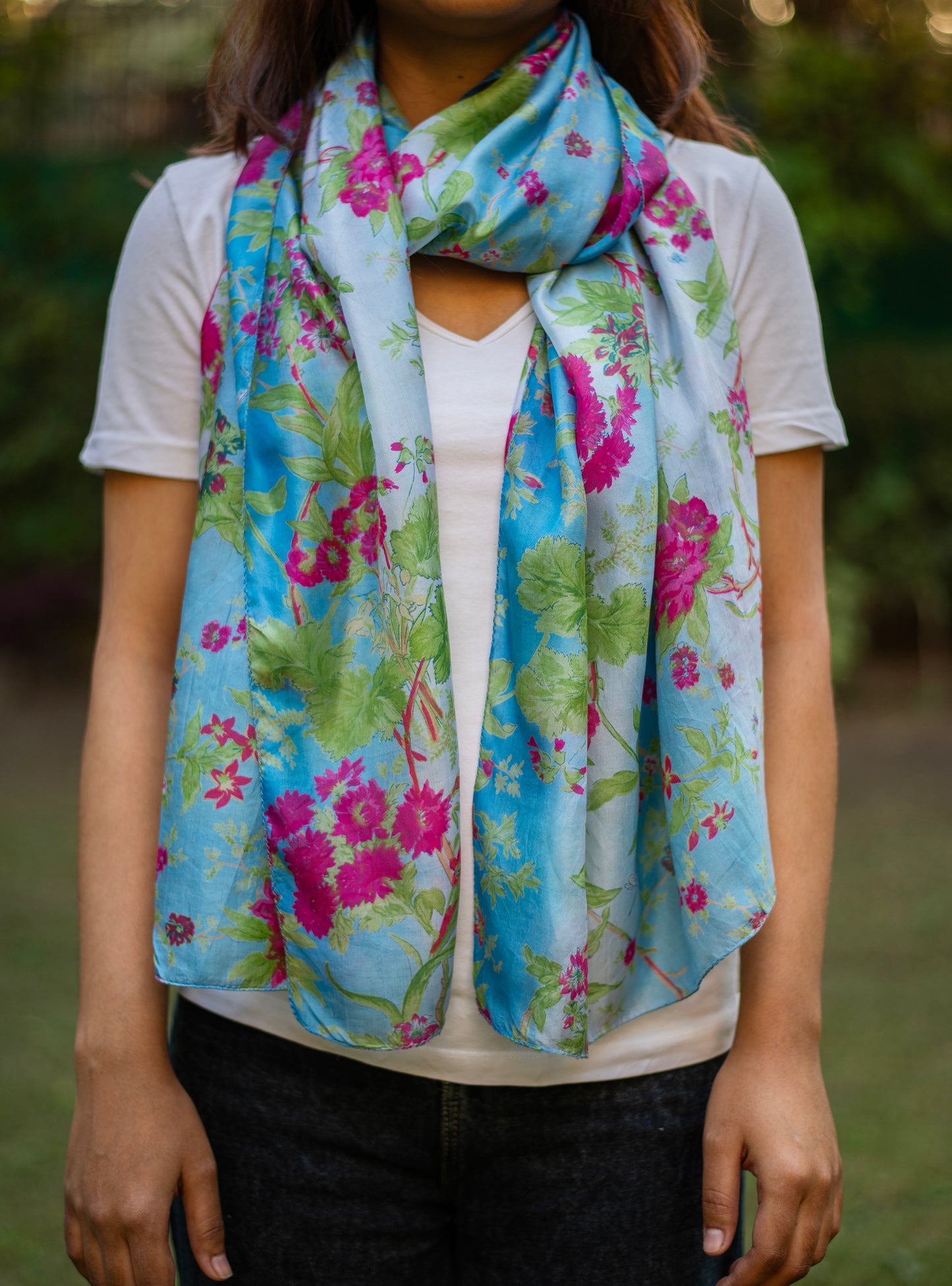 Stole Corsica	Gogo : Sapphire Tabby Silk