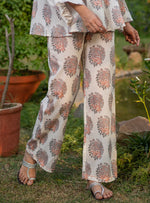 House Pant  : Parrot Ivory Voile