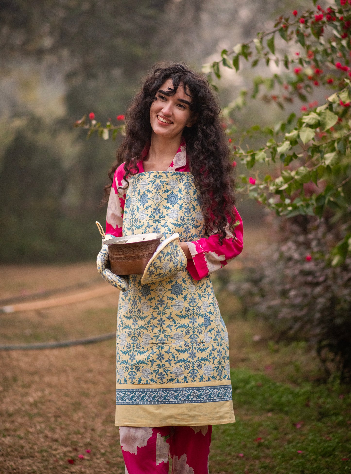 Printed Hot Pad : Tara Butter Canvas