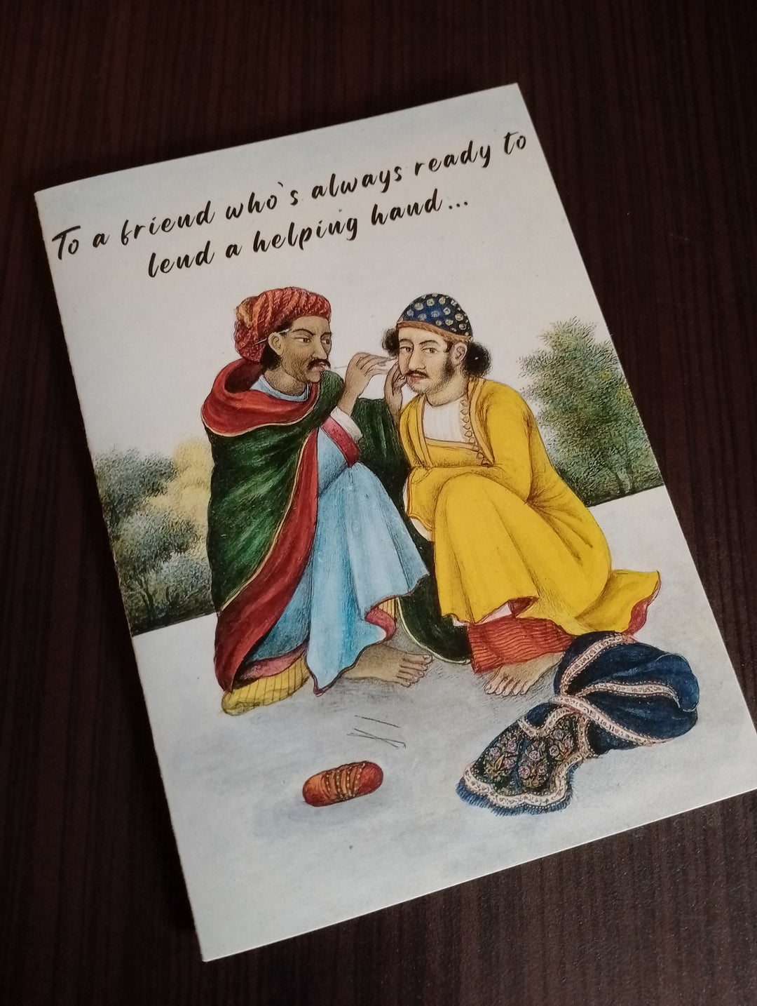 Card :  To a Friend Who Always Ready to Lend a Happy Hand