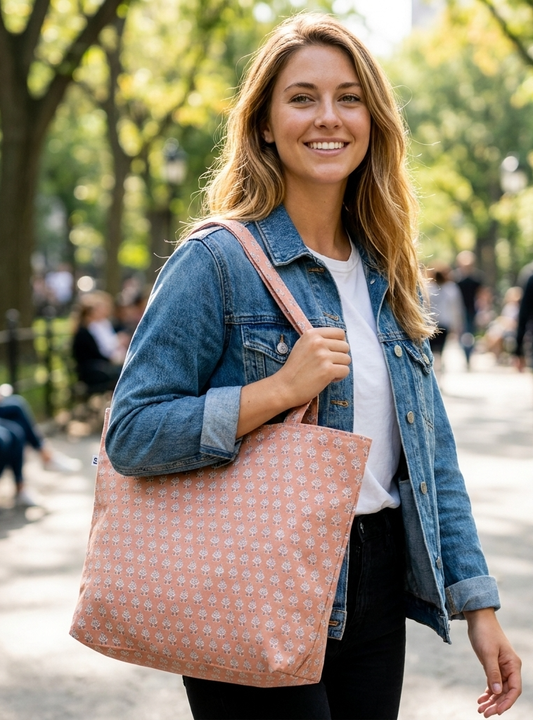 Canvas Tote : Panna Brick : Canvas