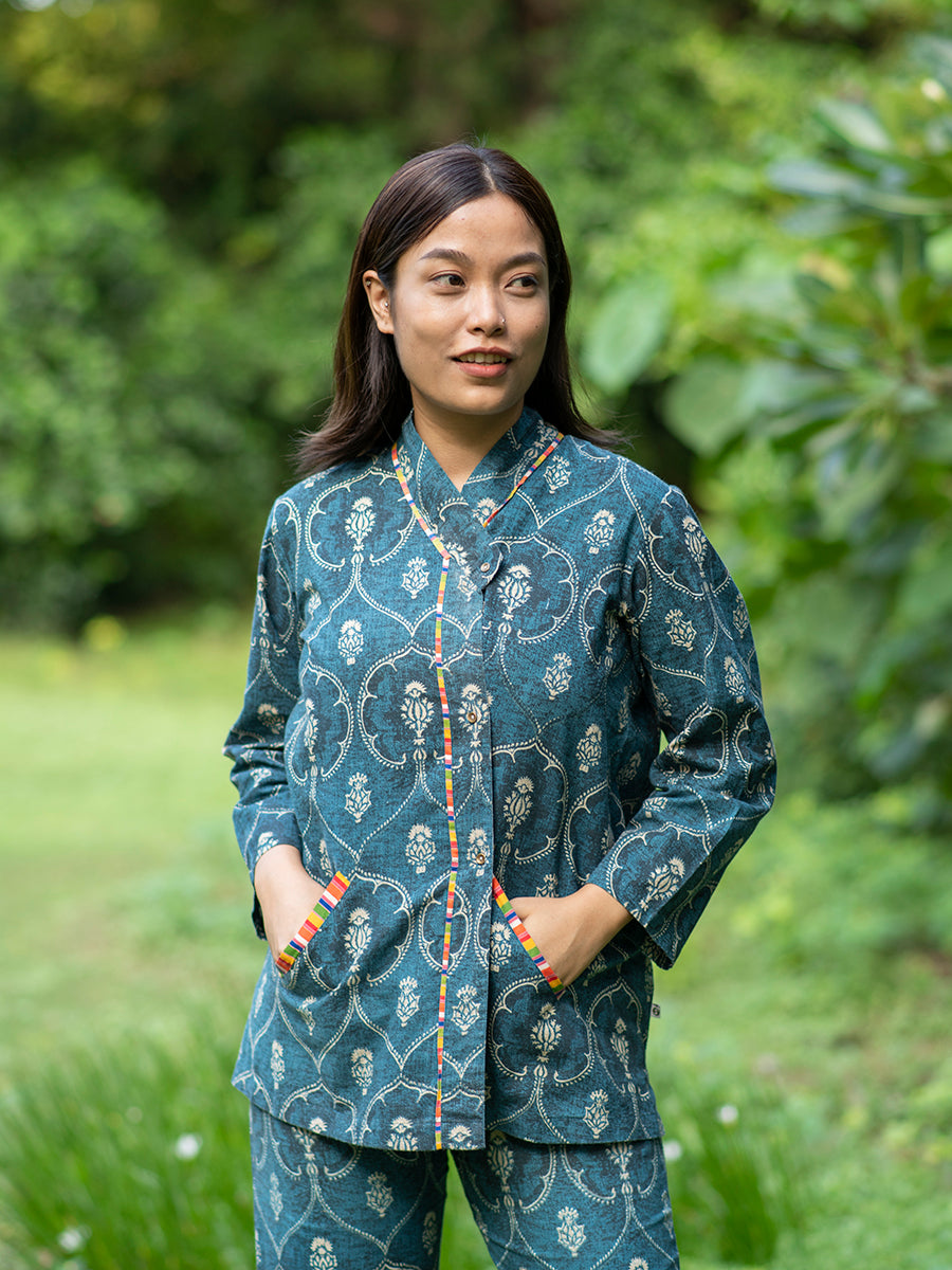 Ujbeki Top : Amin Navy Slub