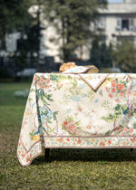 Printed Table Cloth With Extra Border : Corsica Country Sheeting