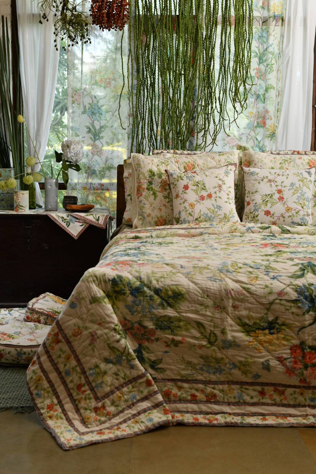 Printed Pillow Cover Reversible  : Corsica Country
