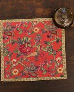 Printed Napkin Set of 2 : Bird Coral Sheeting