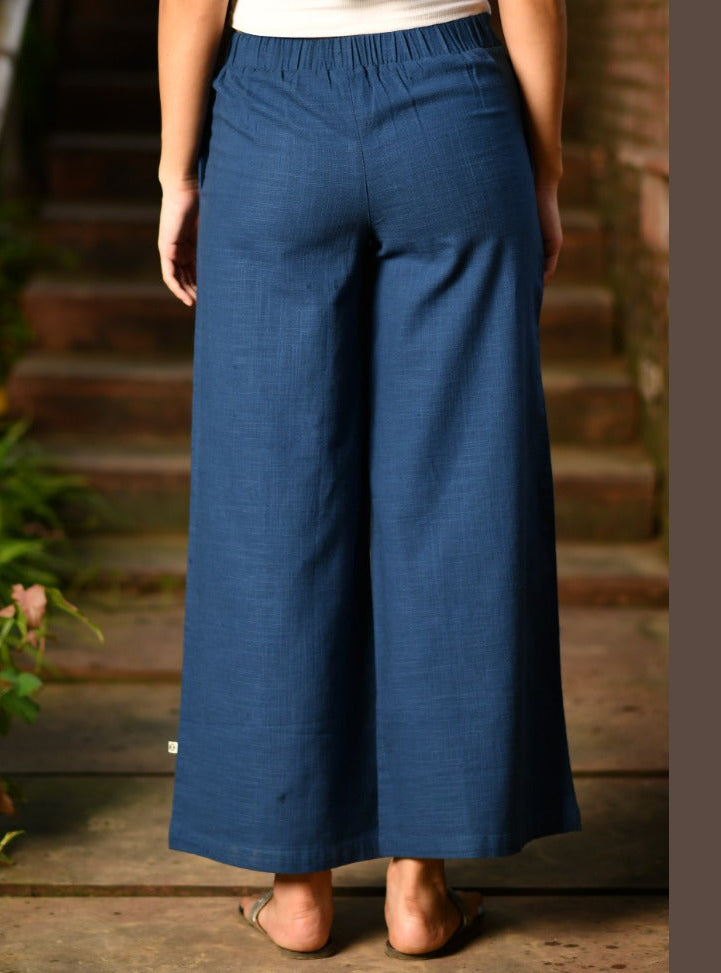 Ellie Pant : Solid Indigo Textured