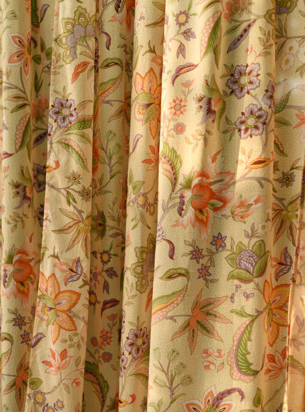 Printed Curtain : Kerala Cream Voile