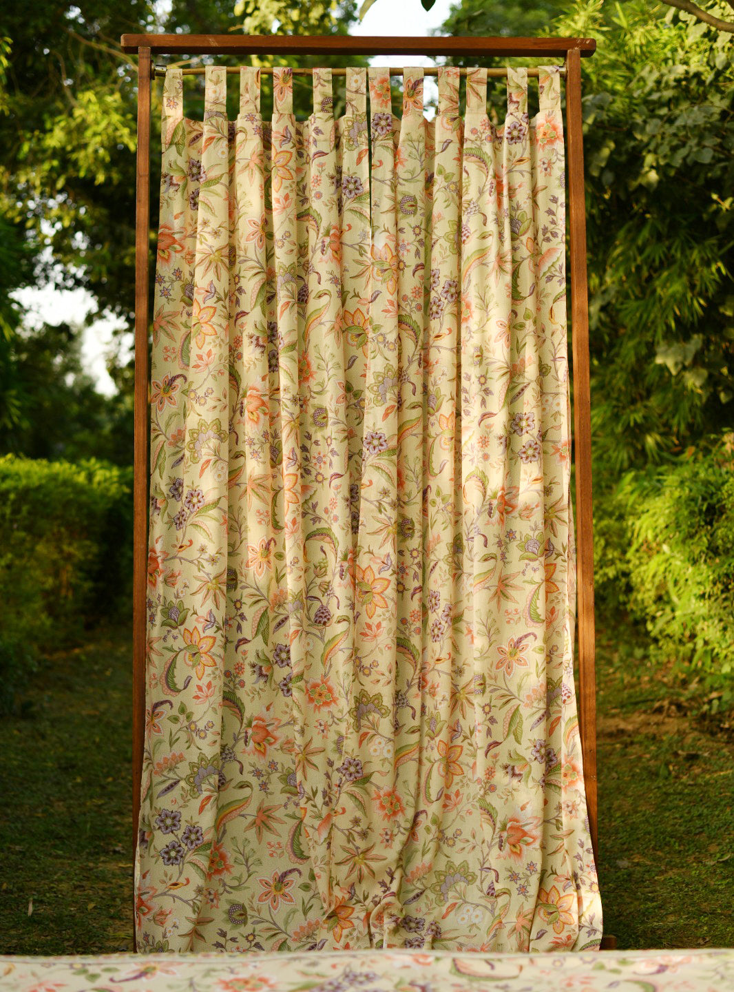 Printed Curtain : Kerala Cream Voile