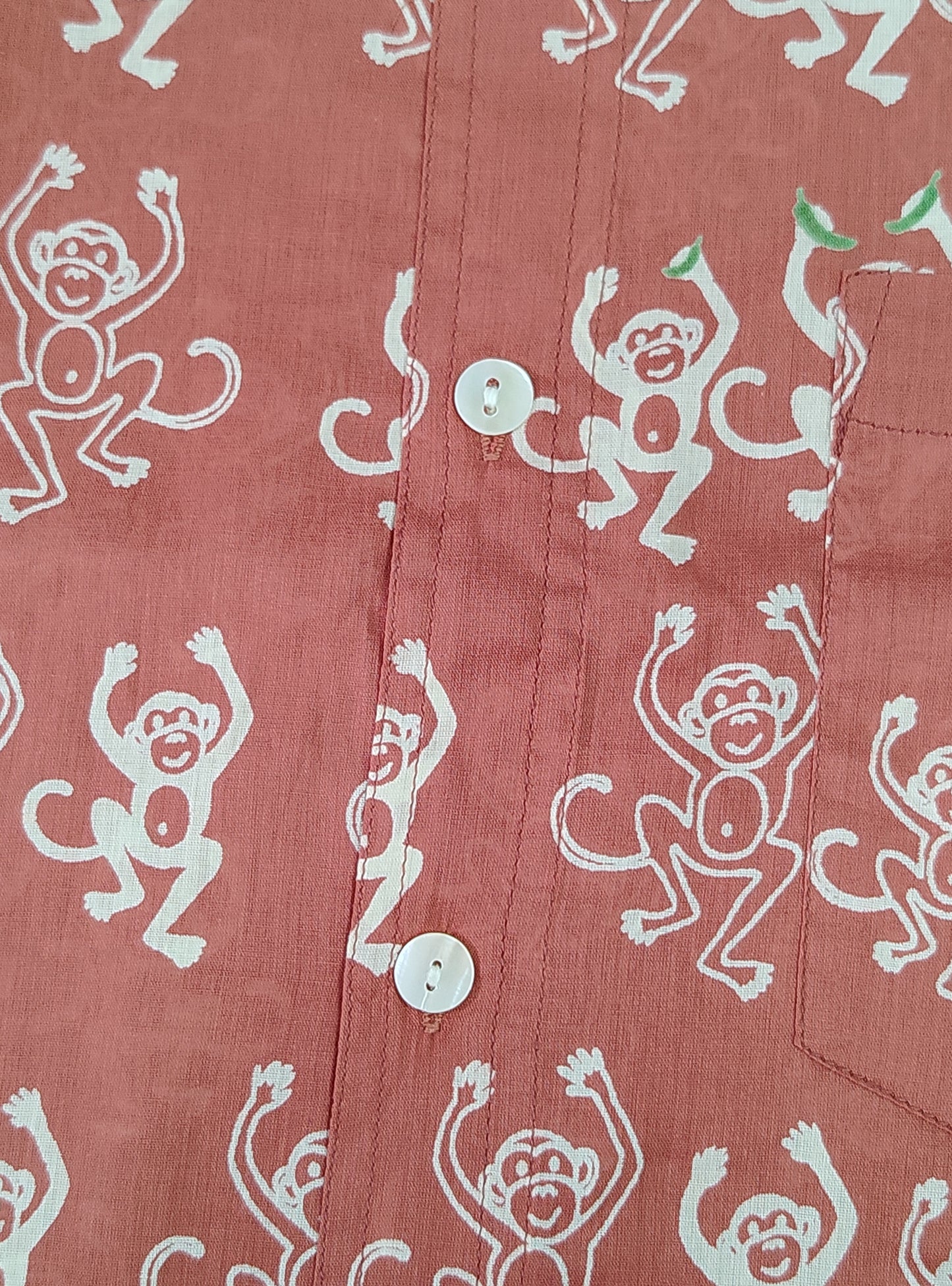 Mens Xavier Shirt Full Sleeves : Monkey Rust Voile