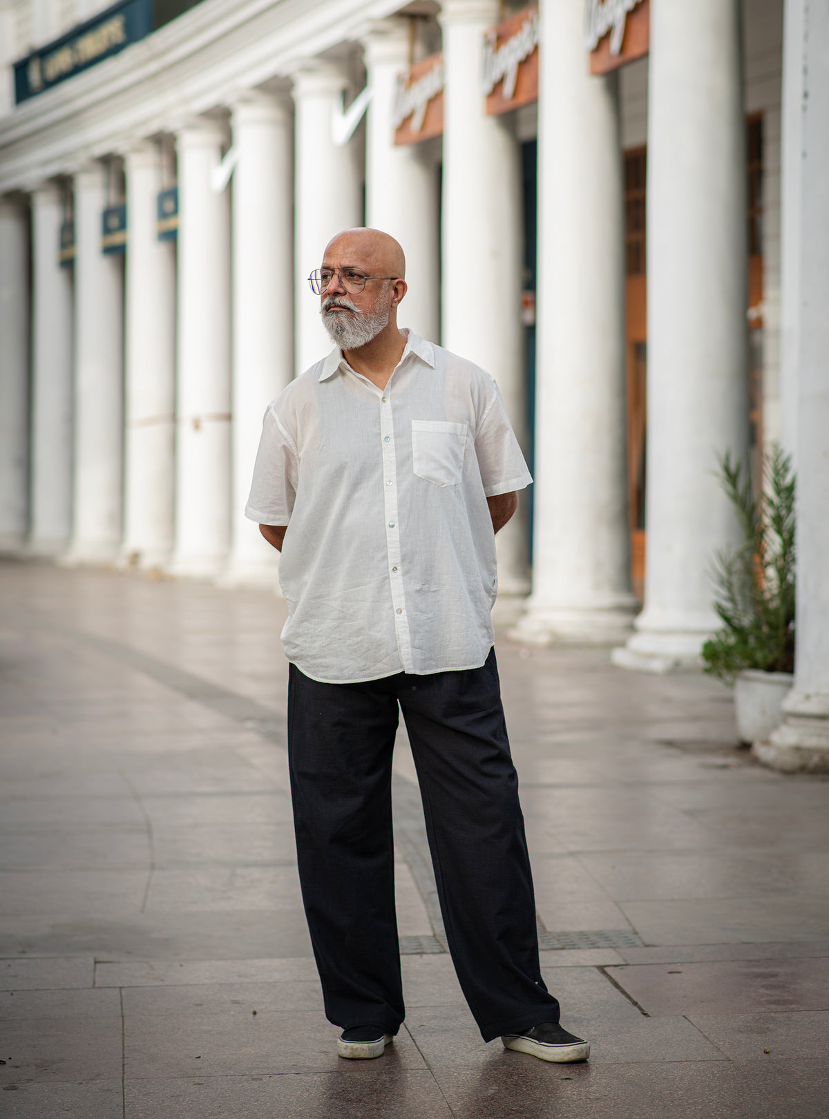 Xavier Shirt Half Sleeves : Solid Natural St Voile