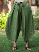 Balloon Pant : Solid Nisha Olive Slub