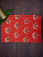 Printed Placemat Set of 2 :Banana Rust