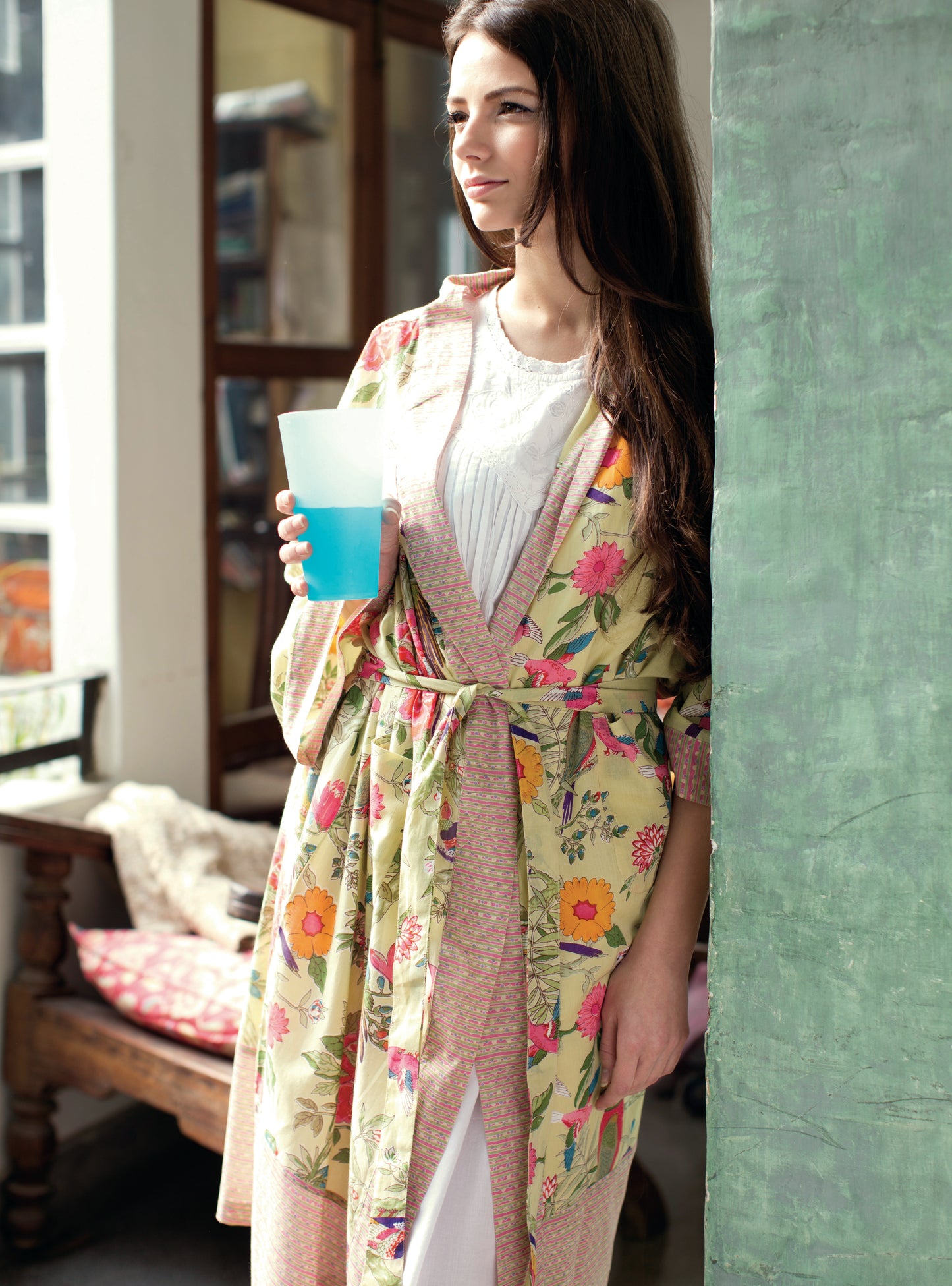Robe : Bird Lime Voile