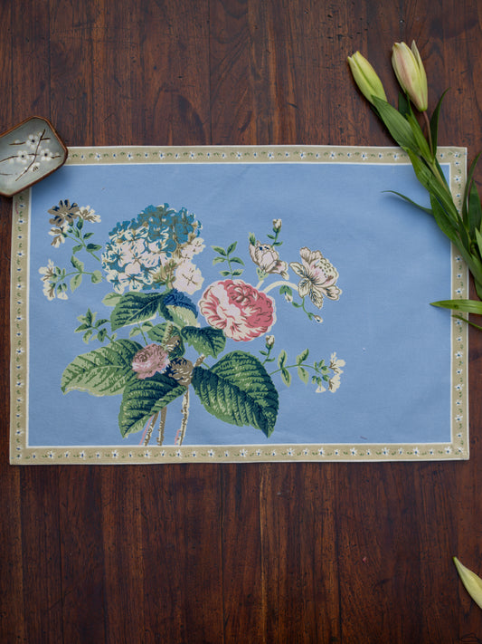 Printed Mat Set of 2  : Chelsea Chambray