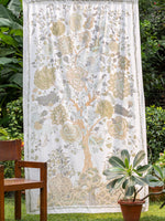 Printed Table Cloth/ Curtain : Tree of Life Sage Sheeting