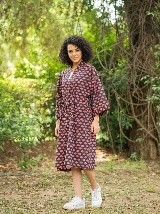 Joy Kimono : Pankha Black