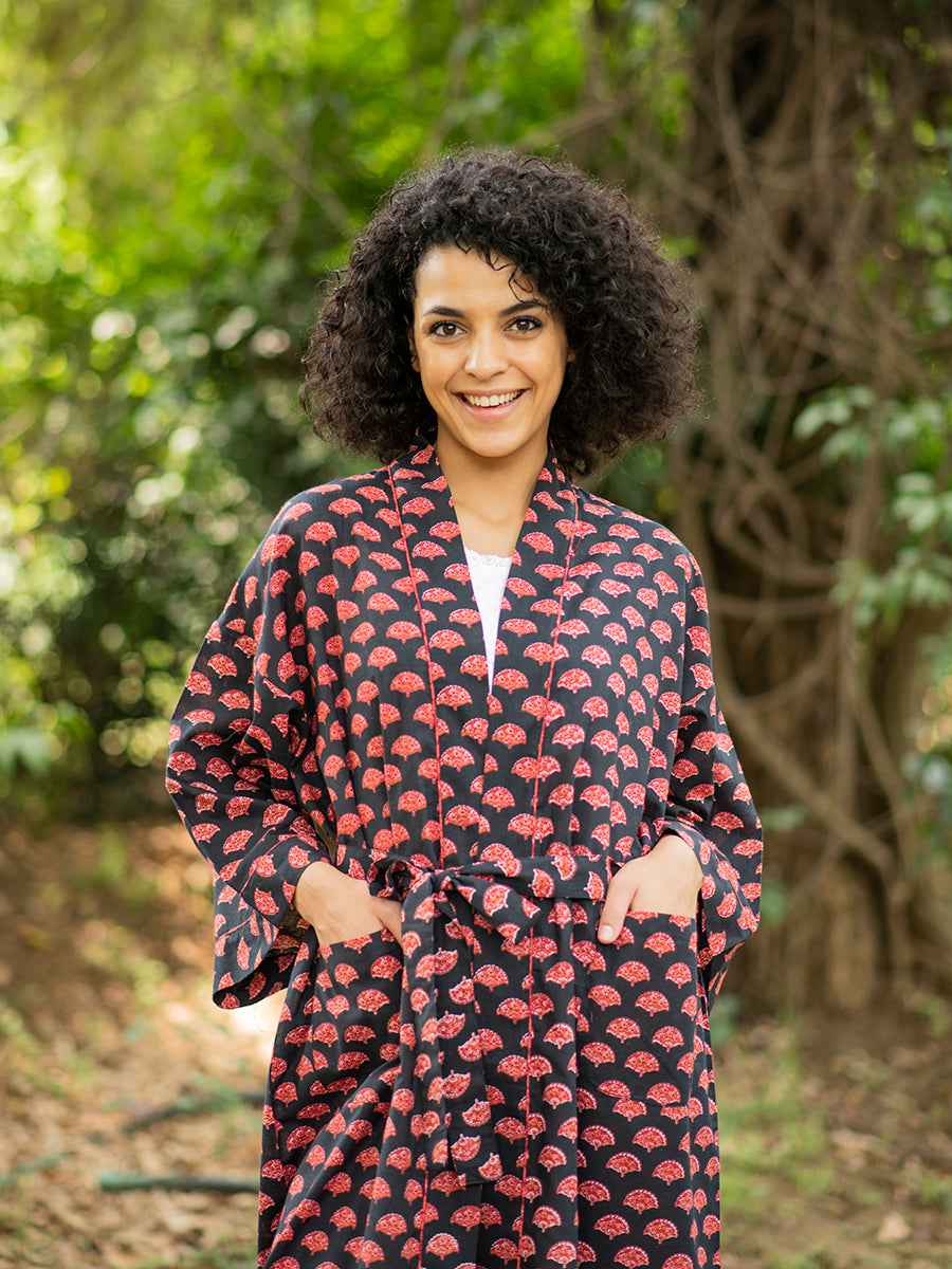 Joy Kimono : Pankha Black