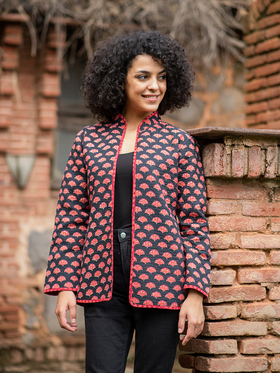 Easy Fit Jacket Reversible : Pankha Black