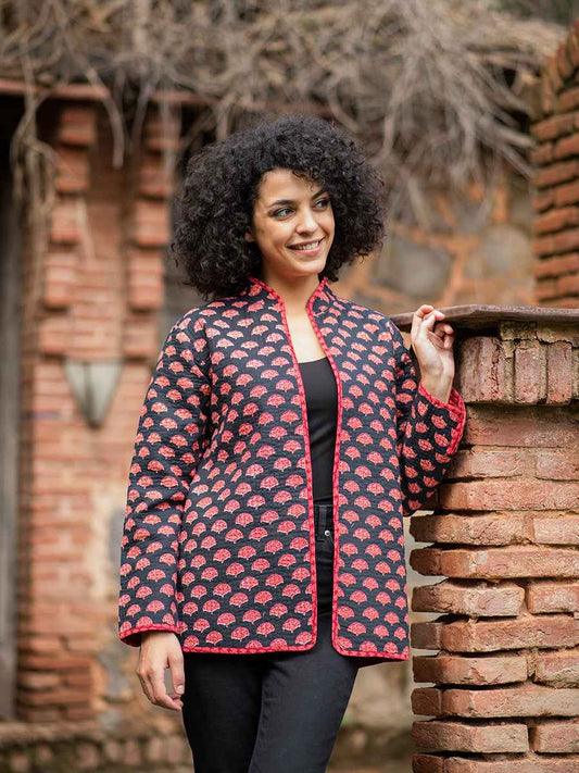 Easy Fit Jacket Reversible : Pankha Black