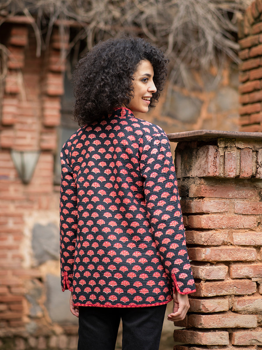 Easy Fit Jacket Reversible : Pankha Black