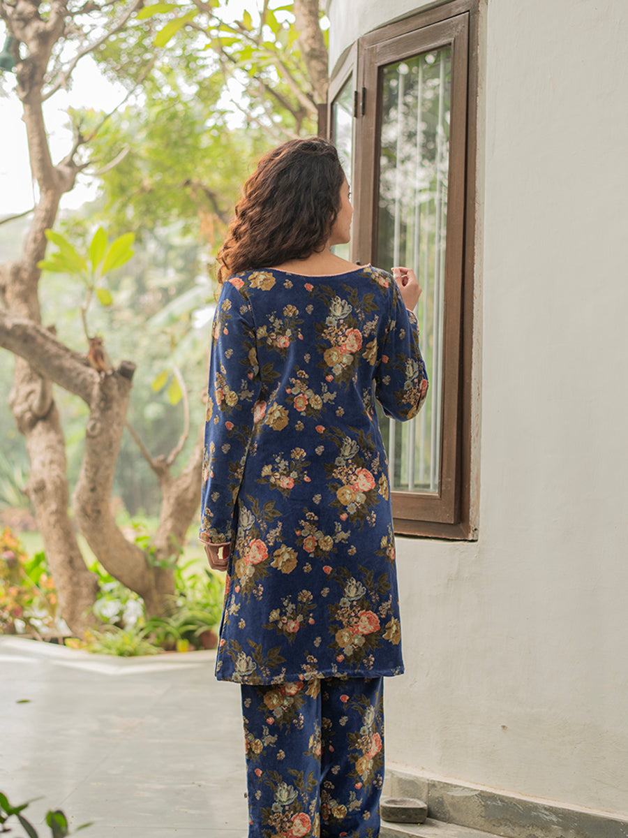 Boat Neck Dress : Potpourri Navy