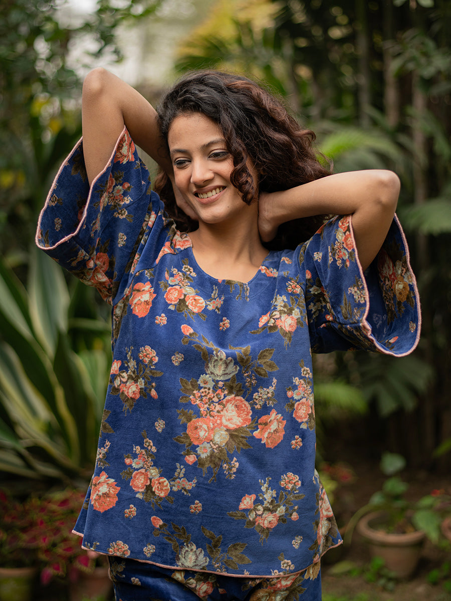 Potpourri Flary Top : Navy