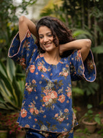 Potpourri Flary Top : Navy