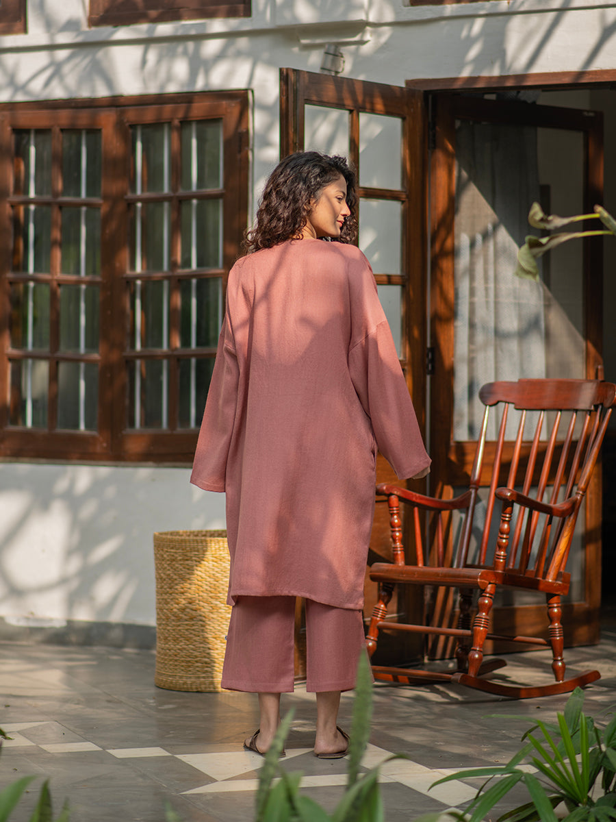 Solid Phiran: Dusty Rose Wool