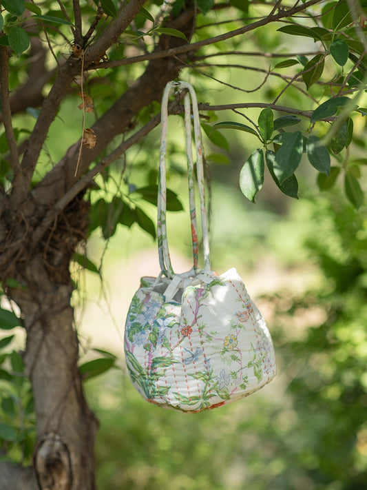 Kantha Potly Bag : Sardinia Country Voile