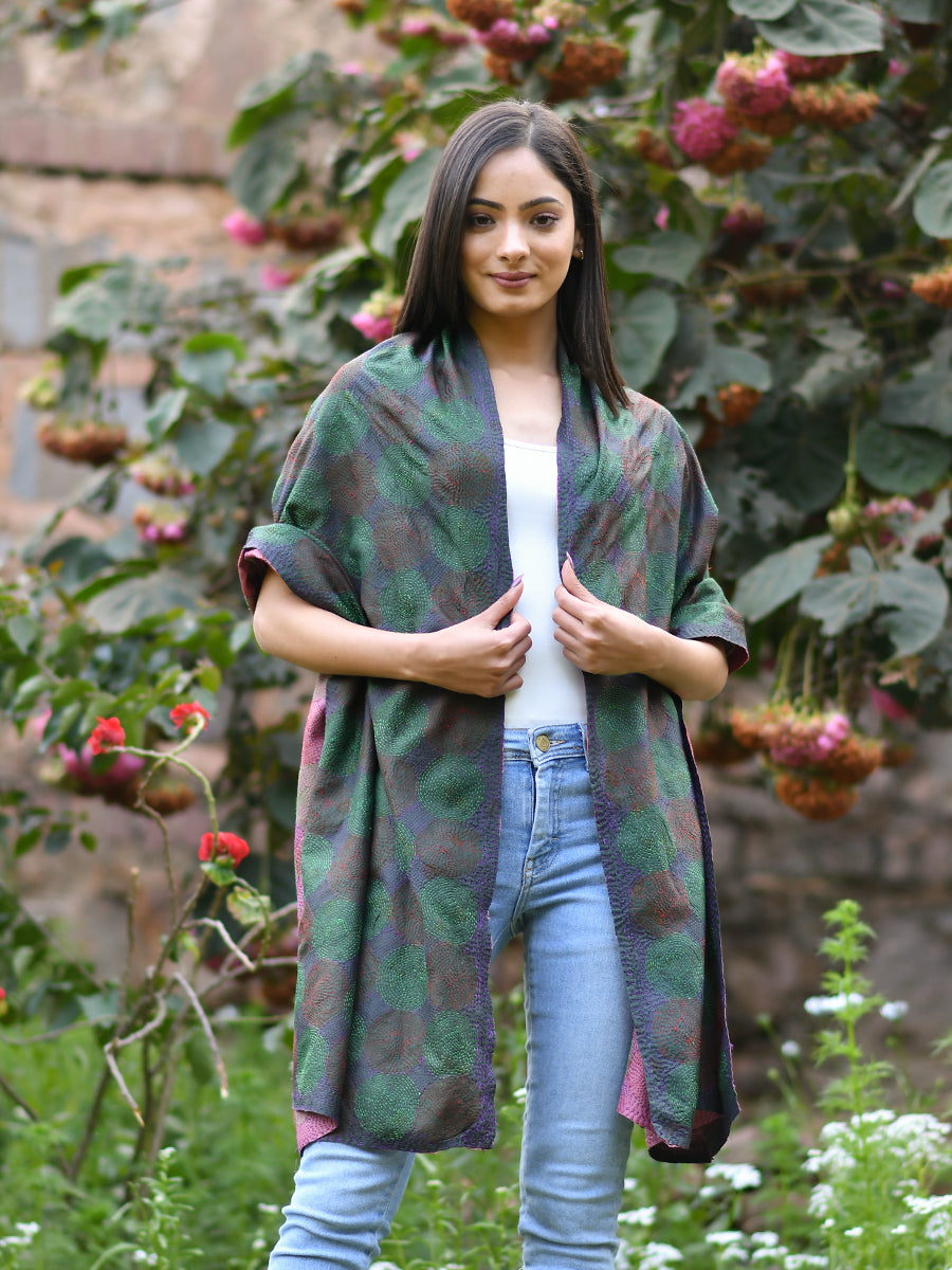 Vintage Handstitched Stole  : Gudri Assorted