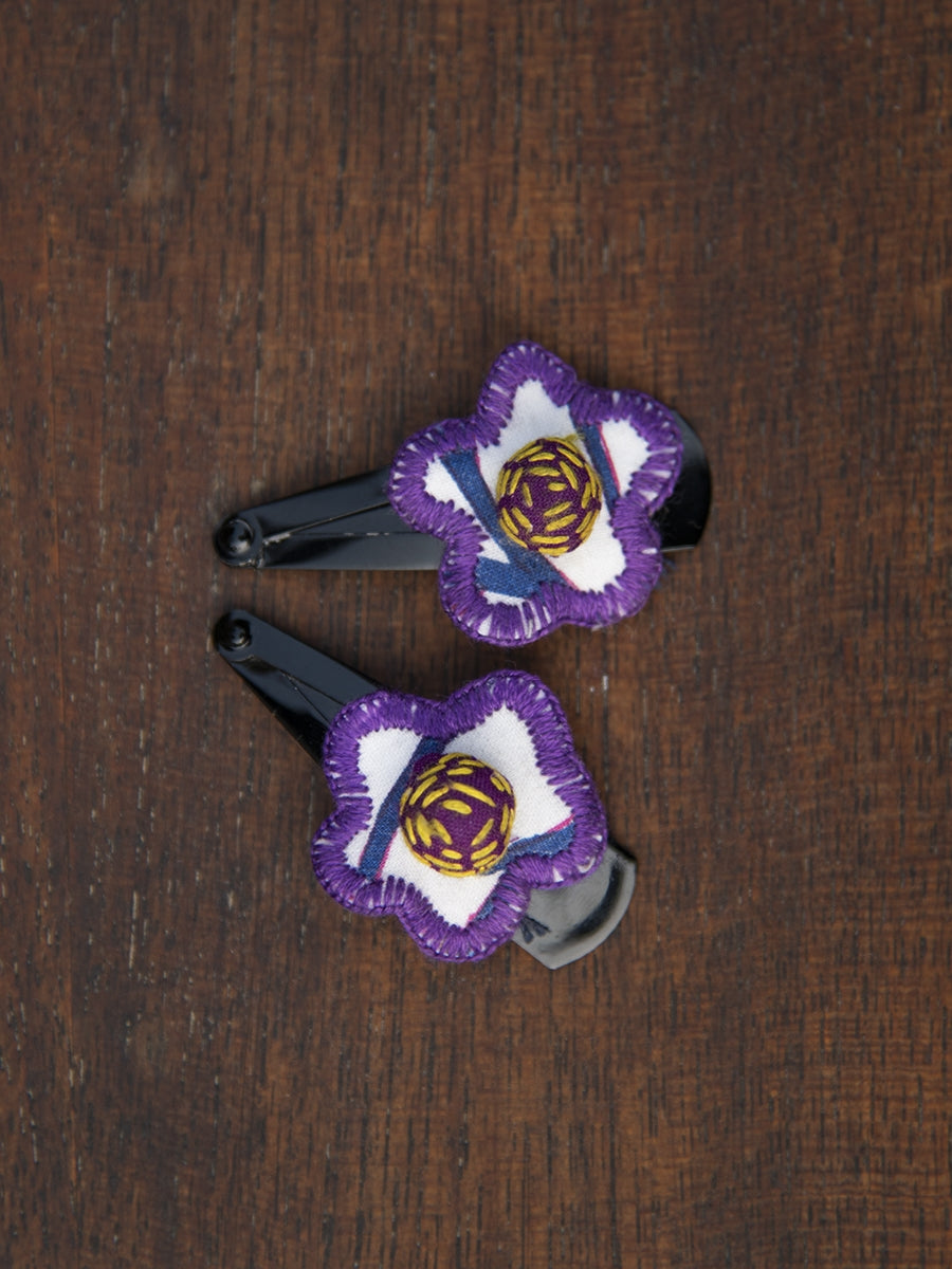 Flower Hair Clip Set of 2 : Assorted